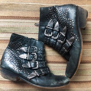 Studded Motorcycle Boots